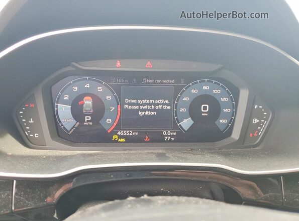 WA1DECF33L1056643 2020 AUDI Q3 Gray Widok zestawu wskaźników