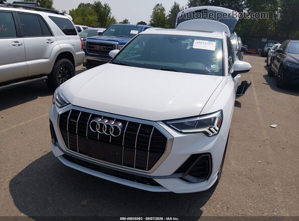 WA1DECF33S1016223 2025 AUDI Q3 White Instrument cluster view
