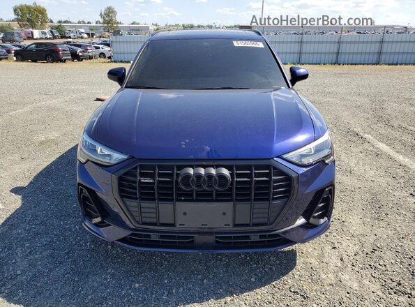 WA1DECF34N1021404 2022 AUDI Q3 Blue Front view