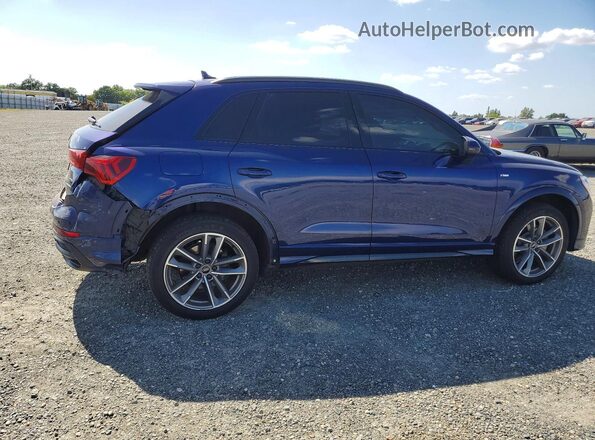 WA1DECF34N1021404 2022 AUDI Q3 Blue Rear right