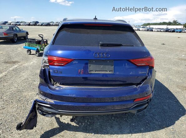 WA1DECF34N1021404 2022 AUDI Q3 Blue Rear view