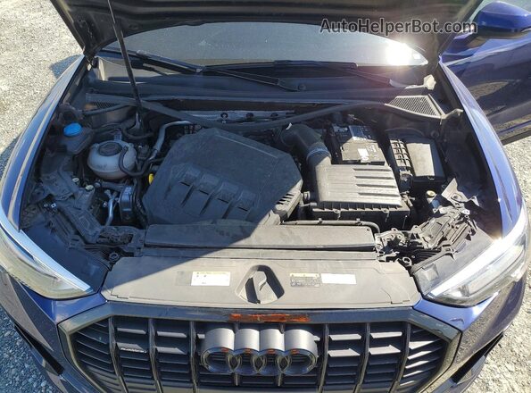 WA1DECF34N1021404 2022 AUDI Q3 Blue Engine compartment view