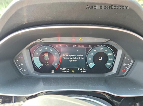 WA1DECF34N1066729 2022 AUDI Q3 Черный Вид щитка приборов