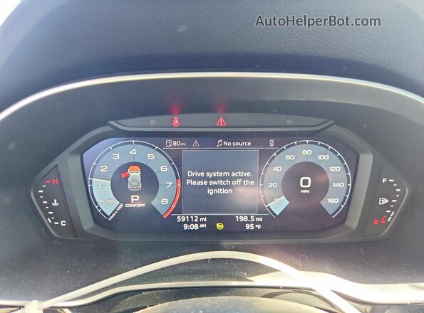 WA1DECF34P1135678 2023 AUDI Q3 Белый Вид щитка приборов
