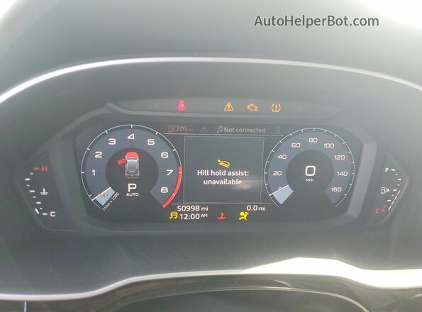 WA1DECF36M1069954 2021 AUDI Q3 White Instrument cluster view