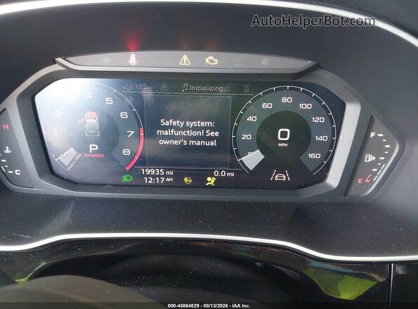 WA1DECF37M1131586 2021 AUDI Q3 White Widok tylnych siedzeń