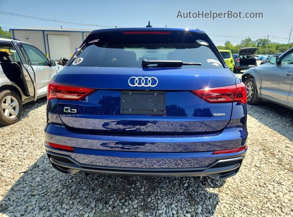 WA1DECF38M1017080 2021 AUDI Q3 Blue Vista trasera