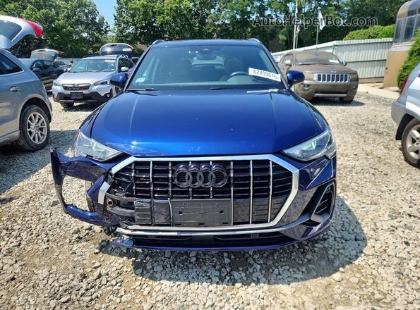 WA1DECF38M1017080 2021 AUDI Q3 Blue Vista frontal
