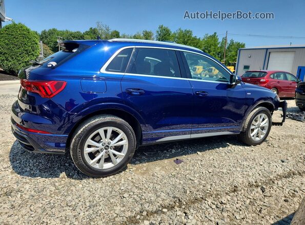 WA1DECF38M1017080 2021 AUDI Q3 Blue Trasero derecho