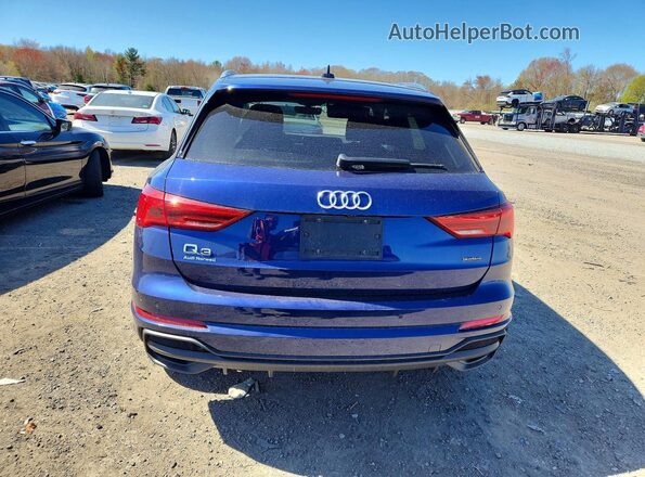 WA1DECF38R1055738 2024 AUDI Q3 Blue Rear view