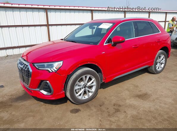 WA1DECF38S1052599 2025 AUDI Q3 Red Передня ліва чверть