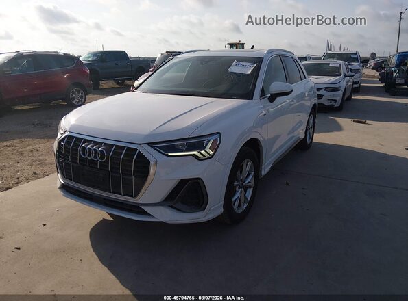 WA1DECF39R1124176 2024 AUDI Q3 White წინა მარცხენა ხედი სამი მეოთხედიდან