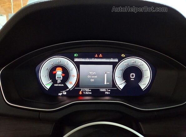 WA1E2AFY0R2036012 2024 AUDI Q5 Silver ხელსაწყოთა პანელის ხედი