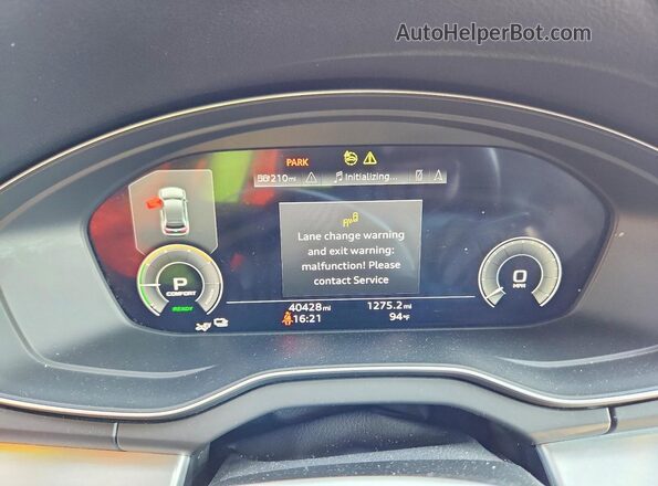 WA1E2AFY8N2077062 2022 AUDI Q5 White Вид щитка приладів