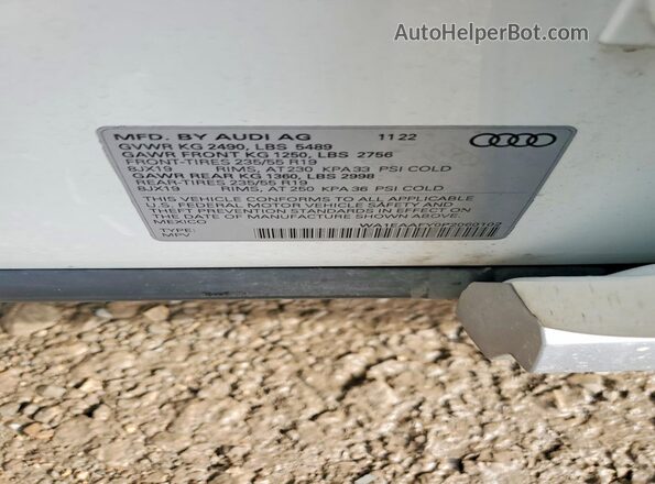 WA1EAAFY0P2060102 2023 AUDI Q5 Белый Вид подкапотного пространства