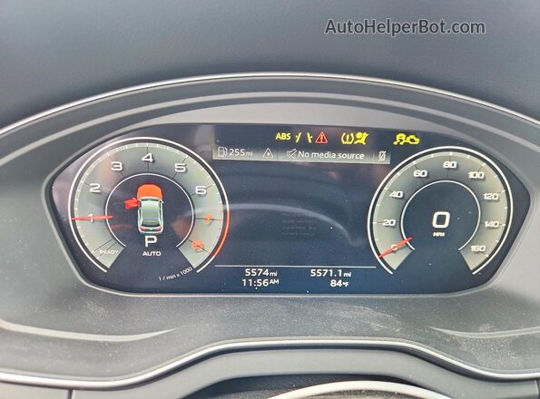 WA1EAAFY0R2145203 2024 AUDI Q5 Silver ხელსაწყოთა პანელის ხედი
