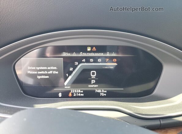 WA1EAAFY2P2146107 2023 AUDI Q5 White Instrument cluster view