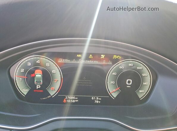 WA1EAAFY3P2103928 2023 AUDI Q5 Blue Սարքավորումների վահանակի տեսք