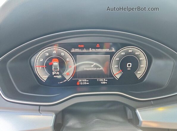 WA1EAAFY3R2108114 2024 AUDI Q5 Gray Instrument cluster view