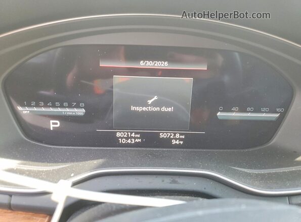 WA1EAAFY5P2102702 2023 AUDI Q5 Black Widok zestawu wskaźników