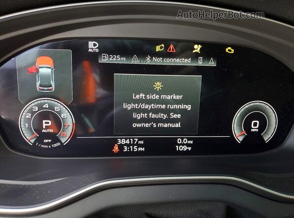 WA1EAAFY9N2016581 2022 AUDI Q5 Black Вид щитка приладів