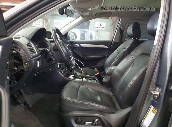 WA1ECCFS2HR013468 2017 AUDI Q3 Gray წინა სალონის ხედი
