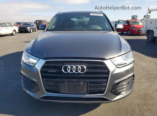 WA1ECCFS7JR001080 2018 AUDI Q3 Gray Widok z przodu