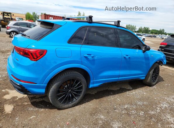 WA1EECF30M1002044 2021 AUDI Q3 Blue Tył prawy