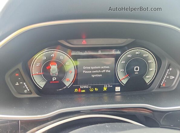 WA1EECF30N1043372 2022 AUDI Q3 Серый Вид щитка приборов
