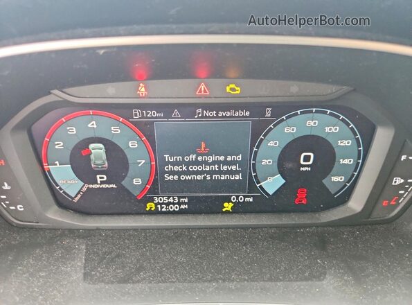 WA1EECF30N1054453 2022 AUDI Q3 Синий Вид щитка приборов