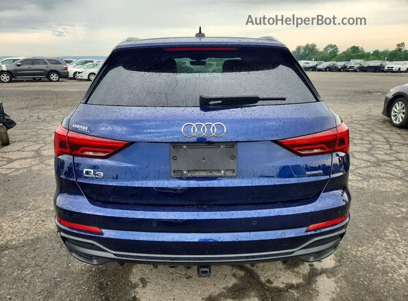 WA1EECF30N1054453 2022 AUDI Q3 Синий Вид сзади