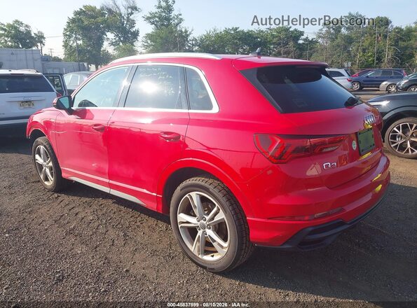 WA1EECF31L1007915 2020 AUDI Q3 Красный Задняя левая четверть