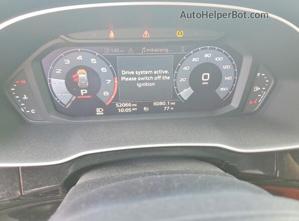 WA1EECF32L1075849 2020 AUDI Q3 White Vista del cuadro de instrumentos