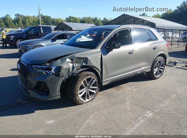 WA1EECF32N1039128 2022 AUDI Q3 Зеленый Передняя левая четверть
