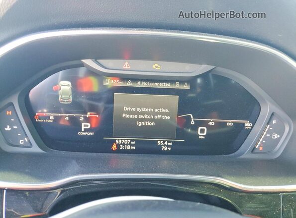 WA1EECF32P1088249 2023 AUDI Q3 Blue Вид щитка приладів