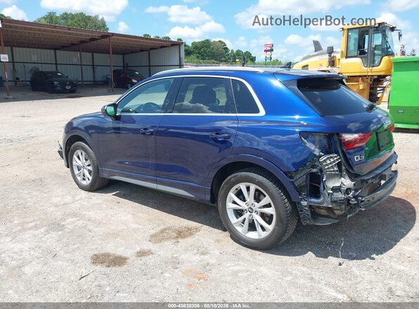WA1EECF33M1129225 2021 AUDI Q3 Blue Հետևի ձախ