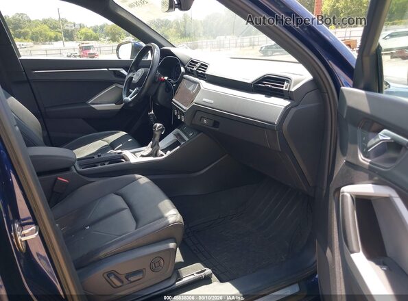 WA1EECF33M1129225 2021 AUDI Q3 Blue Սալոնի դիմացի տեսք