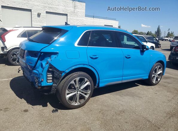 WA1EECF34K1074457 2019 AUDI Q3 Blue Rear right