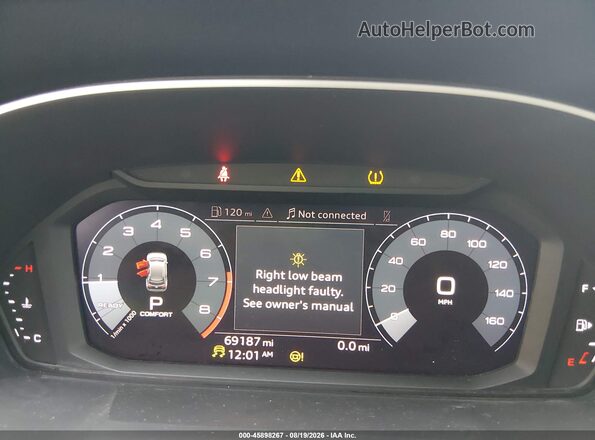 WA1EECF34L1047163 2020 AUDI Q3 White Հետևի նստատեղերի տեսք
