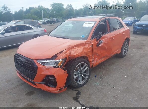 WA1EECF35N1148960 2022 AUDI Q3 Orange Передня ліва чверть