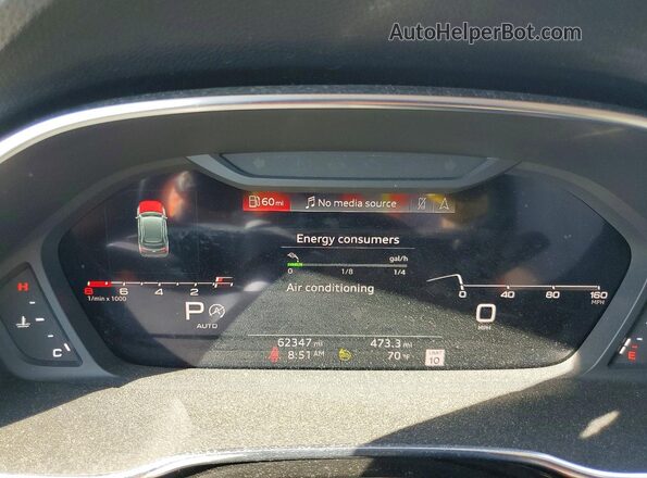 WA1EECF36P1083183 2023 AUDI Q3 White Instrument cluster view