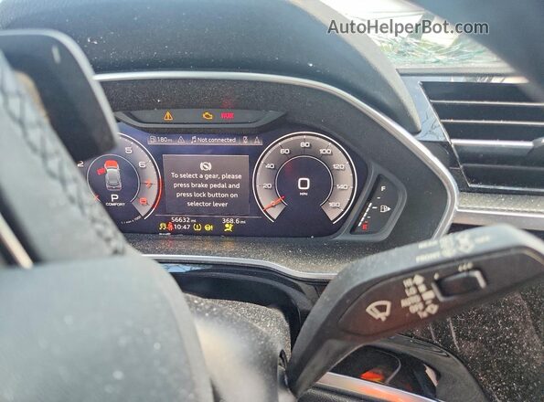 WA1EECF37M1069644 2021 AUDI Q3 White Vista del cuadro de instrumentos