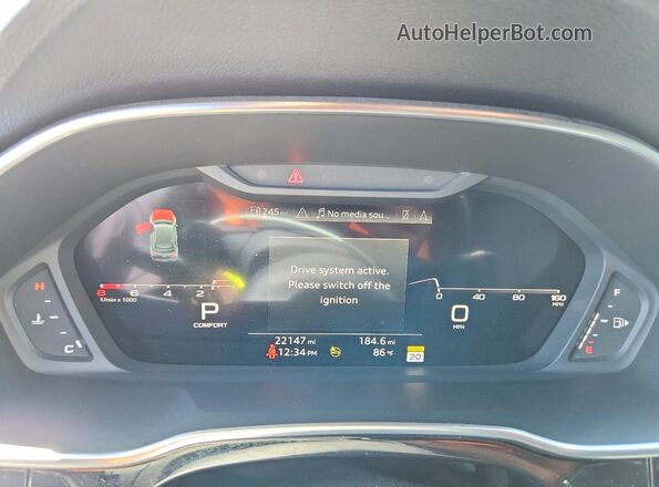 WA1EECF37P1031223 2023 AUDI Q3 White Vista del cuadro de instrumentos
