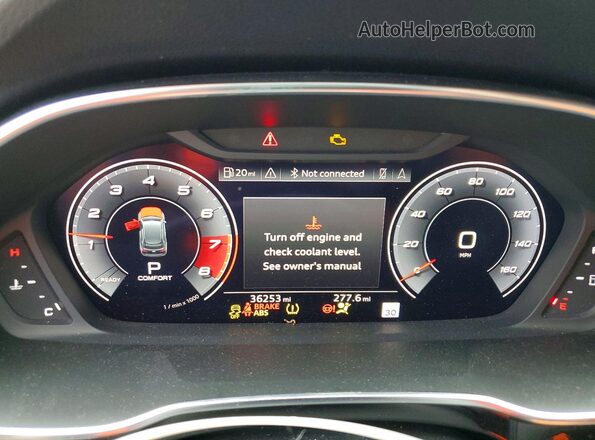 WA1EECF38M1048737 2021 AUDI Q3 Black Widok zestawu wskaźników