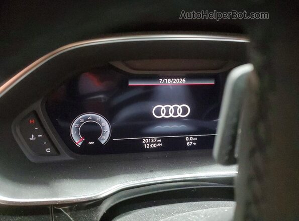 WA1EECF38R1106496 2024 AUDI Q3 Blue Widok zestawu wskaźników