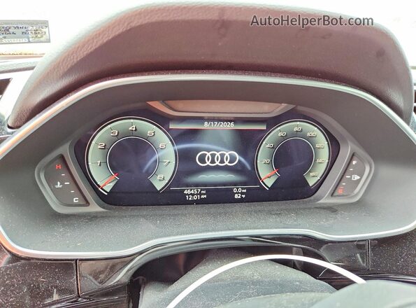 WA1EECF39N1032063 2022 AUDI Q3 Orange Widok zestawu wskaźników