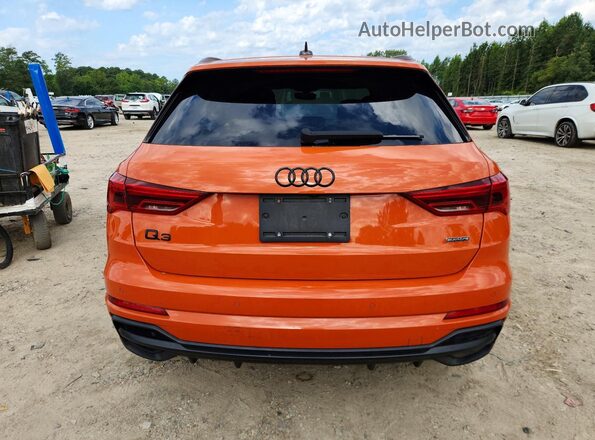 WA1EECF39N1032063 2022 AUDI Q3 Orange Widok z tyłu