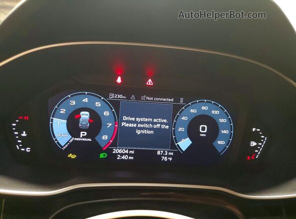 WA1EECF39R1132217 2024 AUDI Q3 White Widok zestawu wskaźników