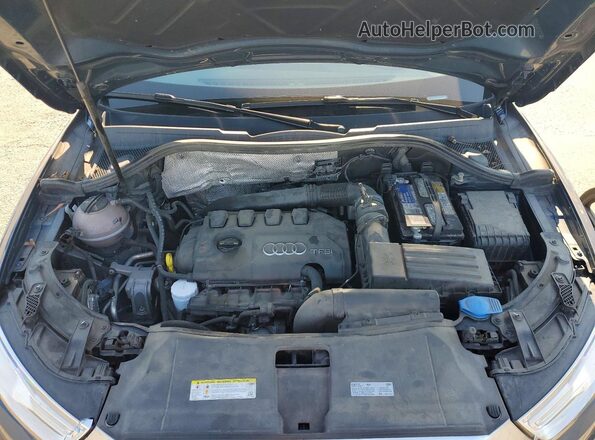 WA1EFCFS6GR016315 2016 AUDI Q3 Blue Vista del compartimento del motor