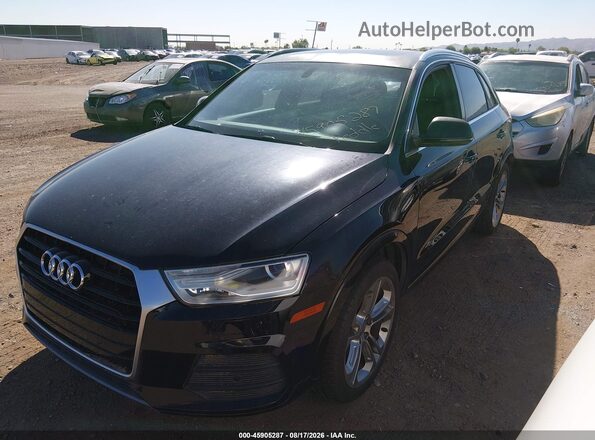 WA1EFCFS6GR019764 2016 AUDI Q3 Black წინა მარცხენა ხედი სამი მეოთხედიდან